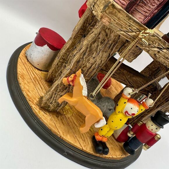 Traditions Vintage Santa Claus Toy Maker Figurine Fabric Mache Santa Centerpiece - Picture 4 of 16